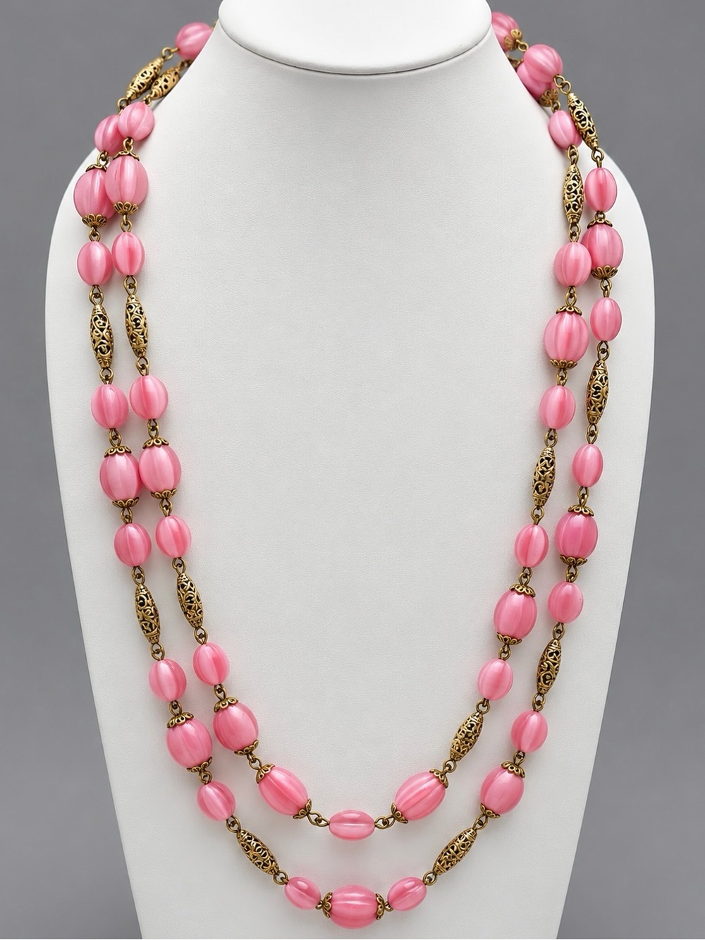 Vintage Czech Glass Double strand of Beads